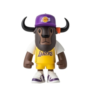 Mini FFALO New Era Los Angeles Lakers NBA - Decorativo Amarelo