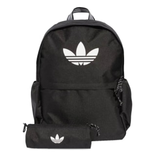 Mochila Adidas Classic Adicolor Com Estojo Black