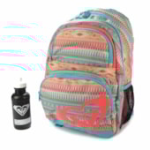 Mochila Feminina Roxy Shadow Dream Azul Rosa Mochila Feminina Roxy Shadow Dream Azul Rosa