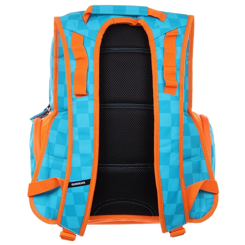Mochila Quiksilver 1969 Special Pr Neon Orange - Azul - Back Wash