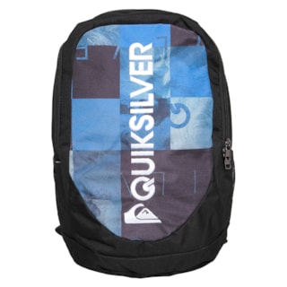 Mochila Quiksilver Locker Checks Hawaiian Ocean Preto/Azul Mochila Quiksilver Locker Checks Hawaiian Ocean Preto/Azul