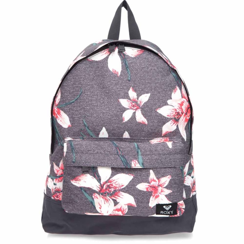 Mochila Roxy Sugar Baby Charcoal Heather Flower Field