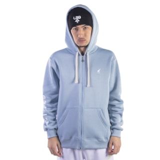 Moletom Aberto Canguru LRG Giraff Azul