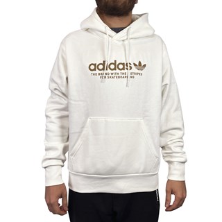 Moletom Adidas Logo Hoodie White