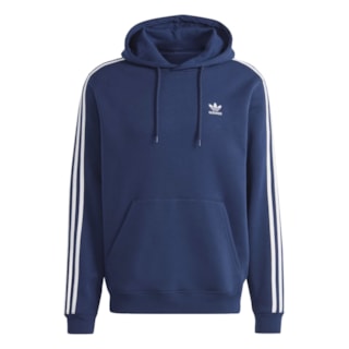 Moletom Canguru Adidas Adicolor Classics Três Listras Night Indigo