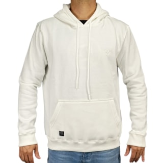 Moletom Canguru Back Wash BW001 Off White