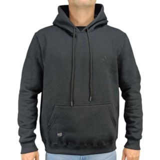 Moletom Canguru Back Wash BW001 Preto