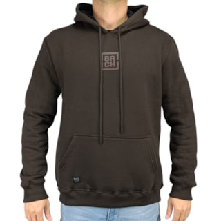 Moletom Canguru Back Wash BW002 Marrom