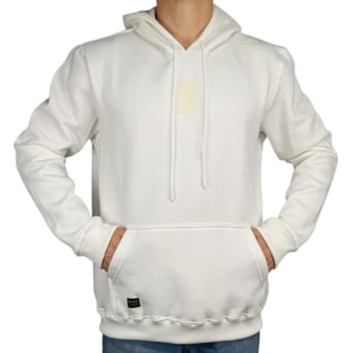 Moletom Canguru Back Wash BW002 Off White