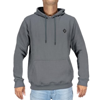 Moletom Canguru Back Wash M2602 Cinza