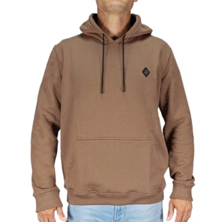 Moletom Canguru Back Wash M2602 Marrom Claro