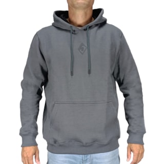 Moletom Canguru Back Wash M2604 Cinza