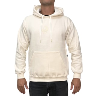 Moletom Canguru Back Wash Onda Off White