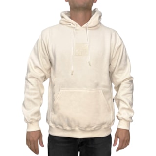 Moletom Canguru Back Wash Sol e Mar Off White