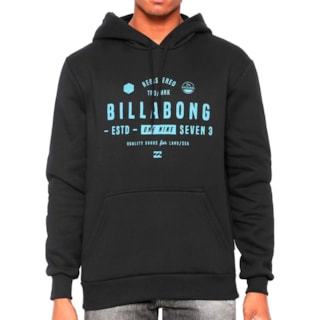 Moletom Canguru Billabong Water Patrol Preto