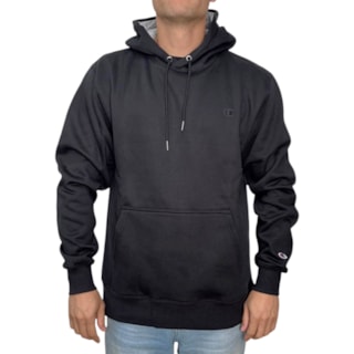Moletom Canguru Champion Hoodie Athletic C Logo Preto