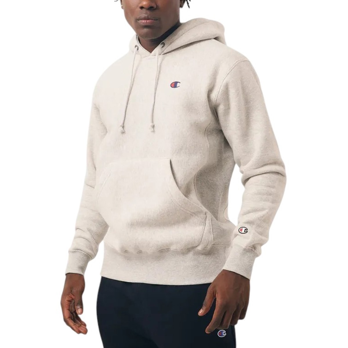 Moletom Canguru Champion Hoodie Reverse Weave Heather Grey os