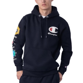 Moletom Canguru Champion Nurture Nature Black