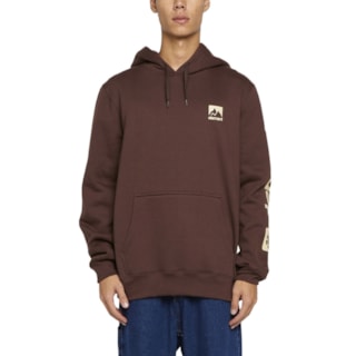 Moletom Canguru Element Joint Hood Marrom Escuro