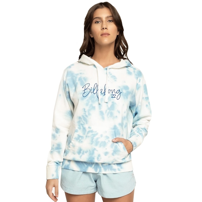 Moletom Canguru Feminino Billabong Surf Vibe Azul os melhores