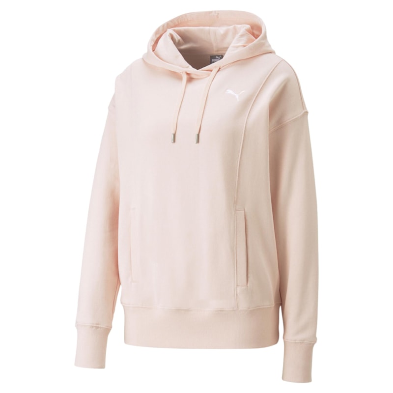 Moletom Canguru Feminino Puma Hoodie Rosa Claro os melhores preços