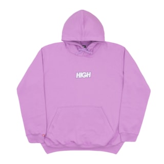 Moletom Canguru High Hoodie Logo Light Lilac