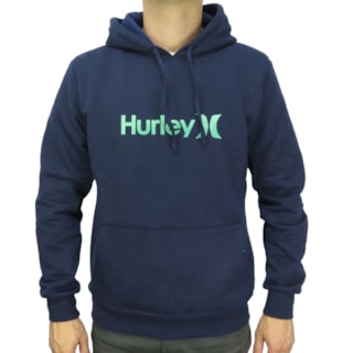 Moletom Canguru Hurley Azul e Verde 9622621