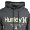 Moletom Canguru Hurley Cinza Cinza Amarelo