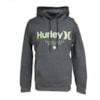 Moletom Canguru Hurley Cinza Cinza Amarelo