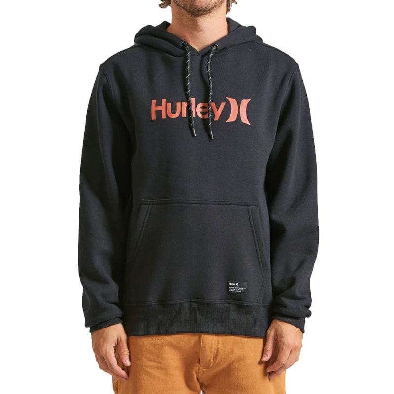 Moletom Canguru Hurley One Only Preto os melhores preços Clique