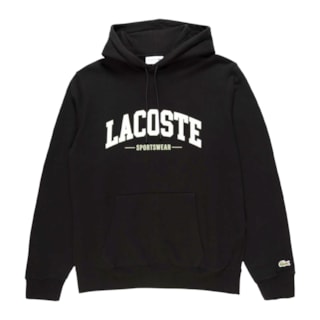 Moletom Canguru Lacoste Clássico Noir