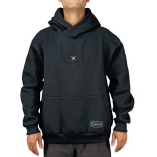 Moletom Canguru Oversized Oakley Skull Pin Blackout