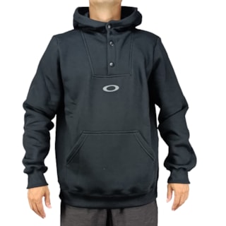 Moletom Canguru Oversized Oakley Urban Ellipse Blackout