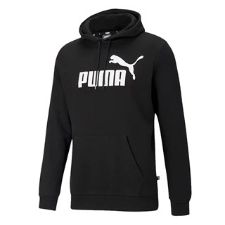 Moletom Canguru Puma Essentials Big Logo Black