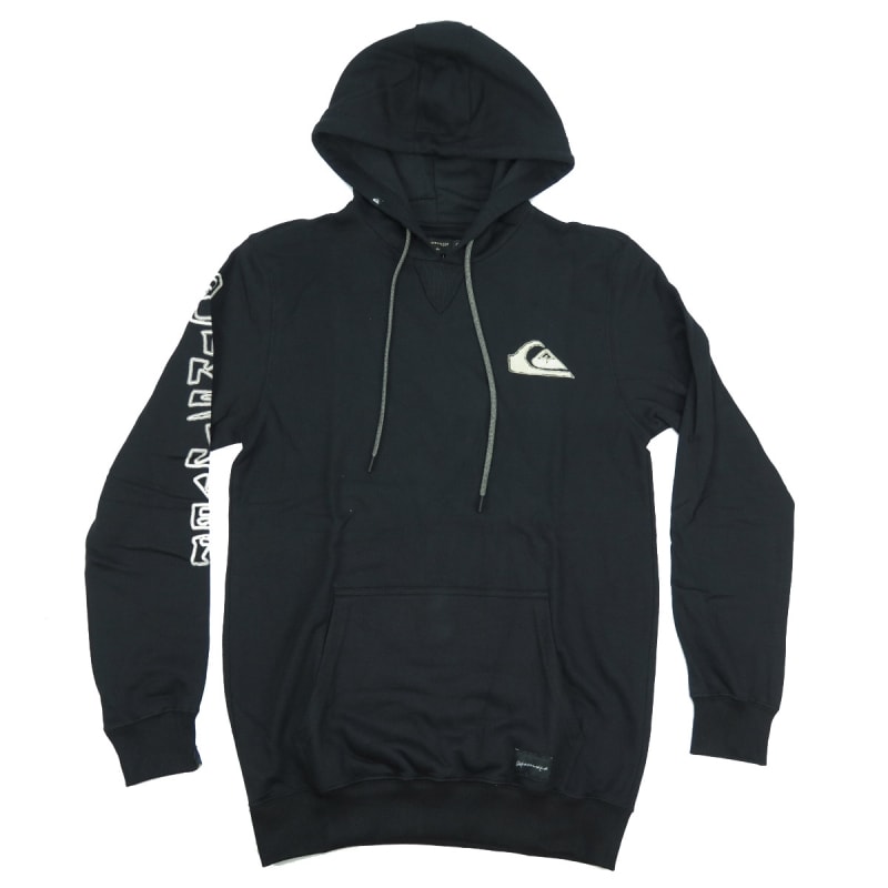 Moletom Canguru Quiksilver Lost Black