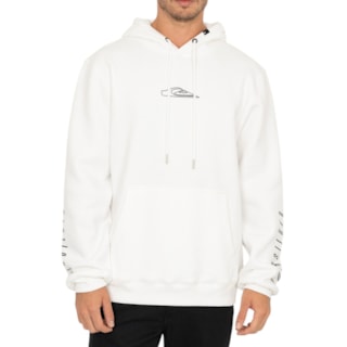 Moletom Canguru Quiksilver Q422A0131 Branco