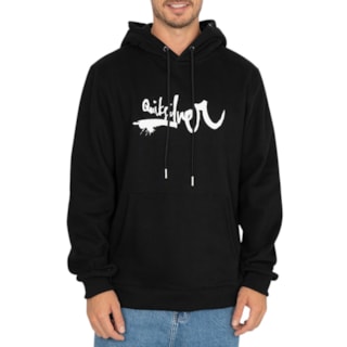 Moletom Canguru Quiksilver Q422A0157 Preto