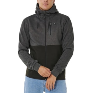 Moletom Canguru Rip Curl Anti Series Departed Black Marle