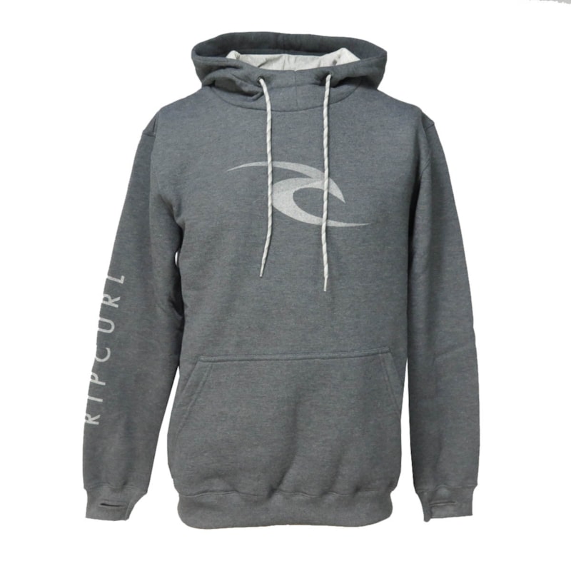 Moletom Canguru Rip Curl Hydrofobic Cinza