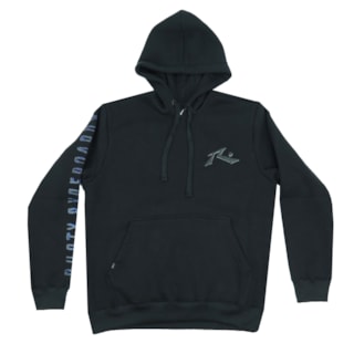 Moletom Canguru Rusty Flashblack Preto Moletom Canguru Rusty Flashblack Preto