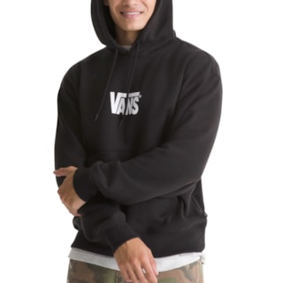 Moletom Canguru Vans Stretch Logo Black