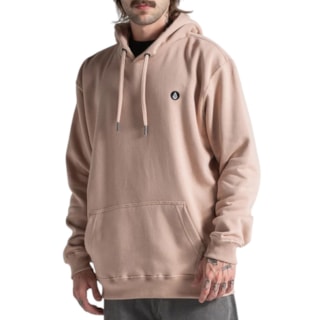 Moletom Canguru Volcom Foreman Bege