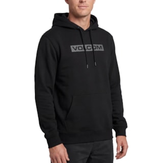 Moletom Canguru Volcom Graphic Preta
