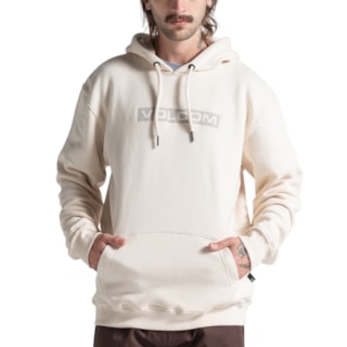 Moletom Canguru Volcom Graphic Vintage White