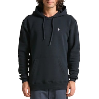 Moletom Canguru Volcom Single Stone Preto