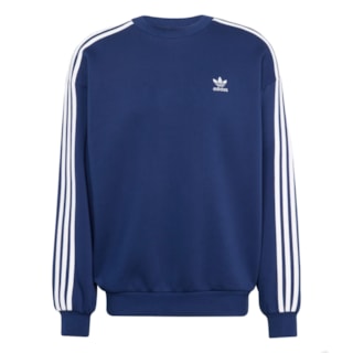 Moletom Careca Adidas Adicolor Oversize Crew Night Indigo