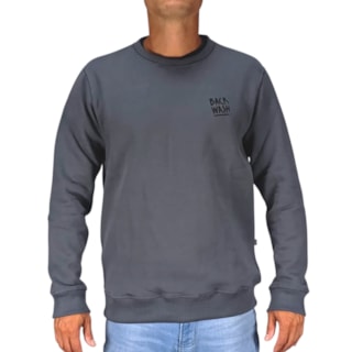 Moletom Careca Back Wash MC26002 Cinza