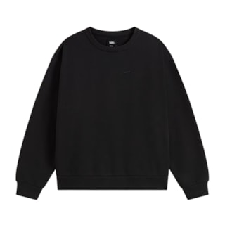 Moletom Careca Feminino Vans Salton Crew Black