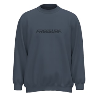 Moletom Careca Freesurf Classic Azul
