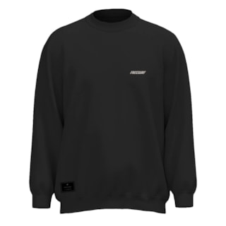Moletom Careca Freesurf Mini Básico Casual Preto